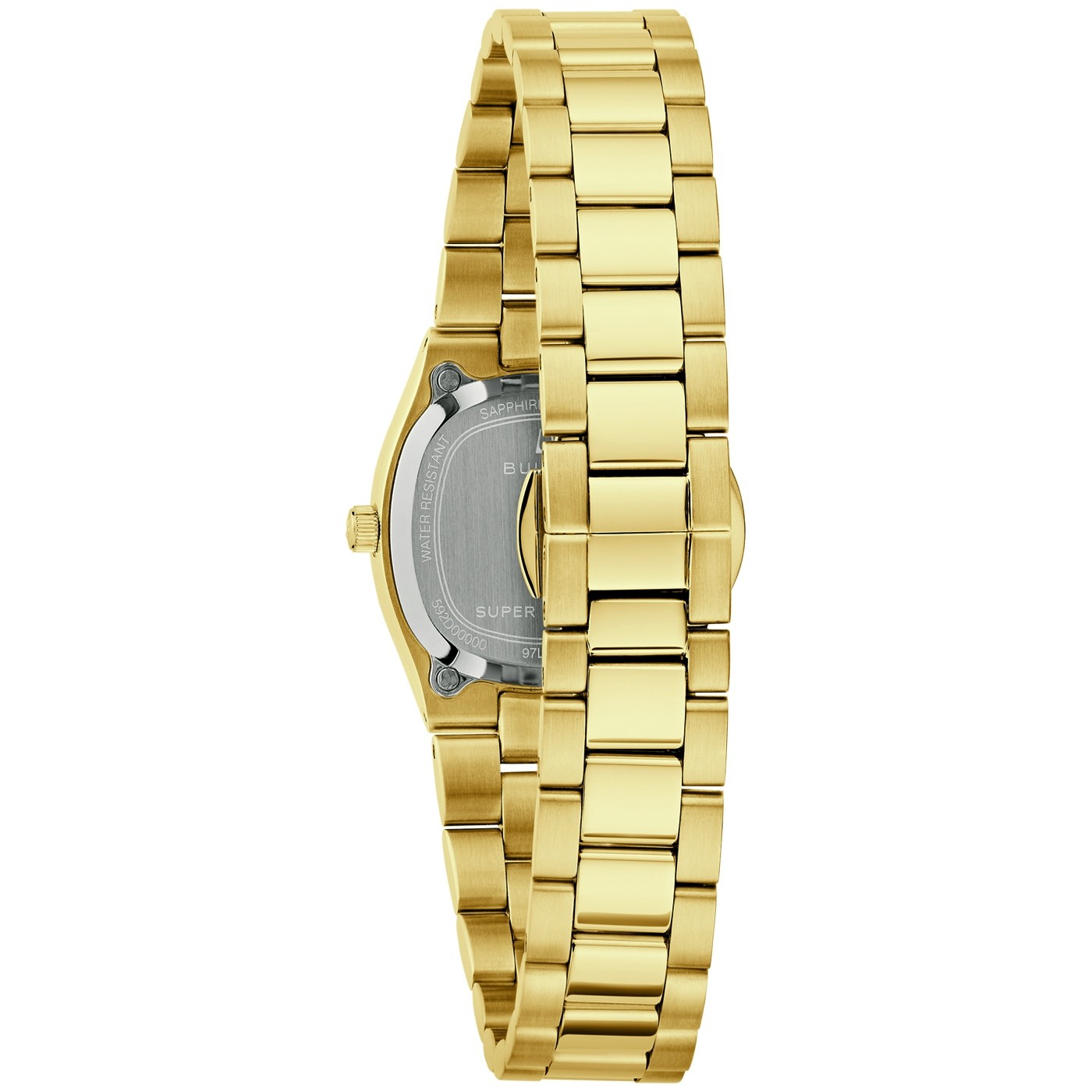 Bulova Damen Armbanduhr 97L189 Classic Edelstahl goldplattiert