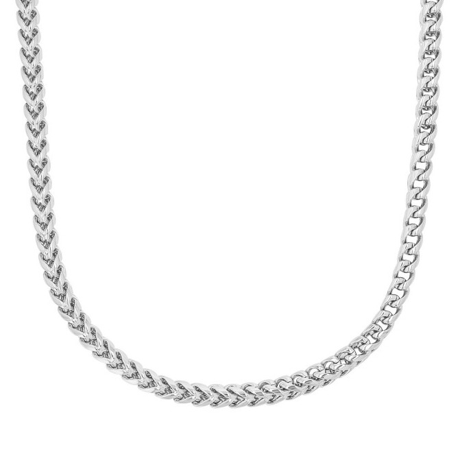 Tom Tailor Herren Halskette 2100687 Edelstahl mit eleganter Fuchsschwanzgliederung