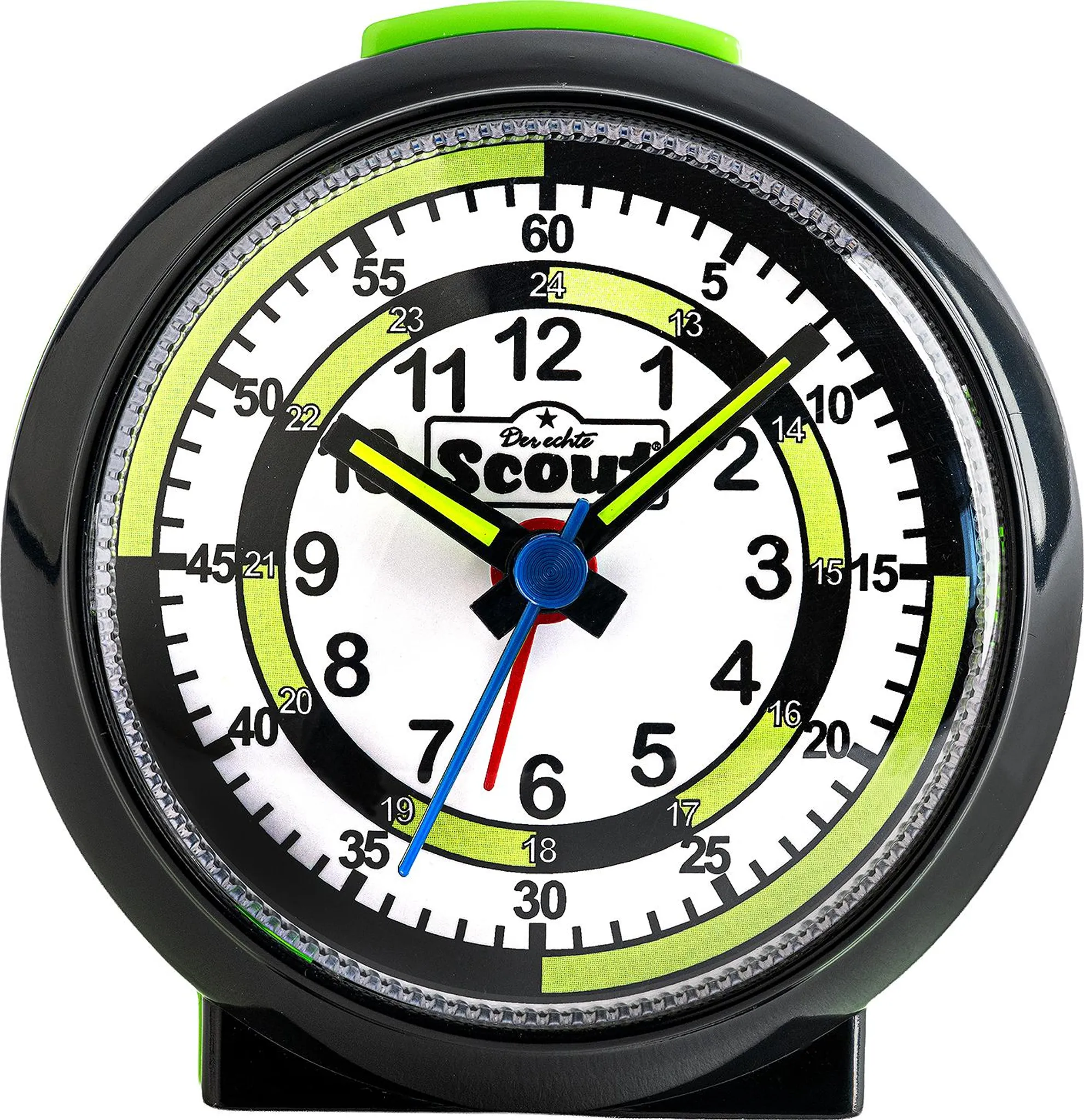 Scout Kinder Wecker 166000021 LearnTheTime schwarz grün
