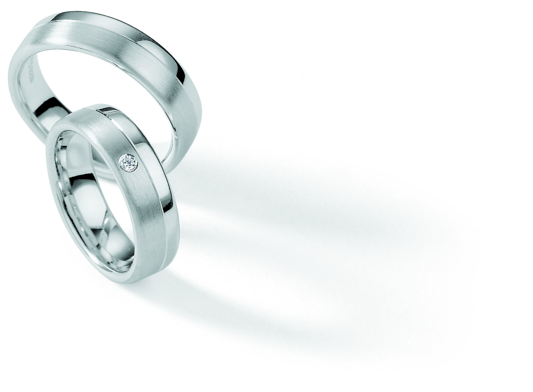 Eheringe Trauringe White Style Silver Brilliance 55-01100 / 55-01100