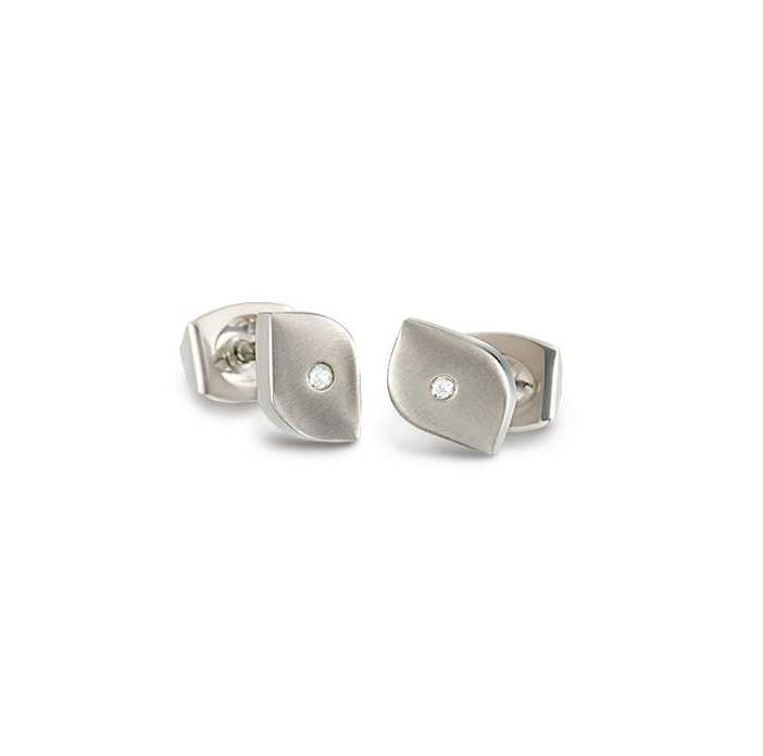 Boccia Damen Ohrstecker 05008-02 Reintitan mit Brillantbesatz