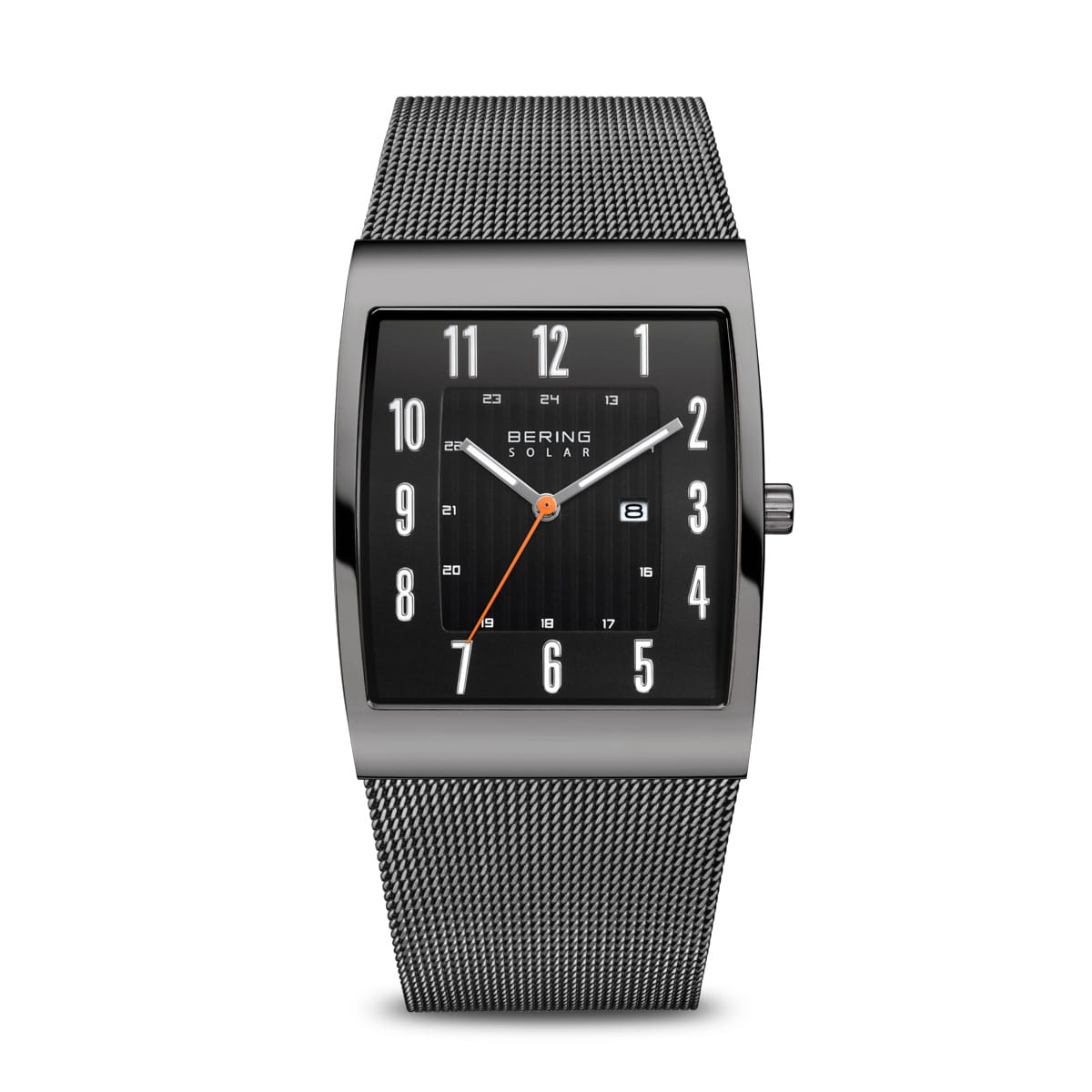 Bering Herren Armbanduhr 16433-377 Slim Solar grau