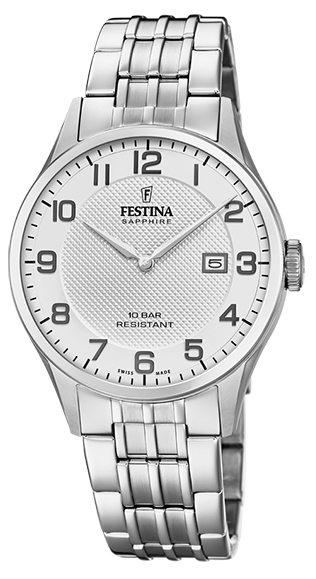 Festina Herren Armbanduhr F20005/1 "Swiss Made"