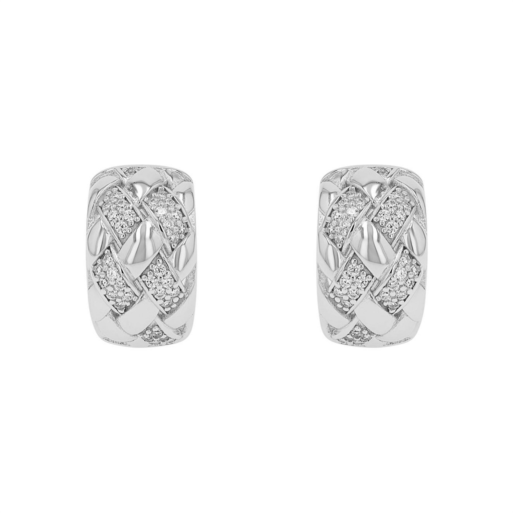 JOOP! Damen Creolen 2040550 Silber 925 synth. Zirkonia