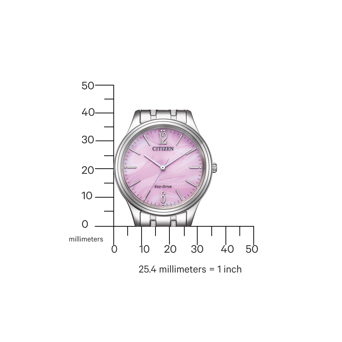 Citizen Damen Armbanduhr EM0411-71X Elegance Eco Drive Solar