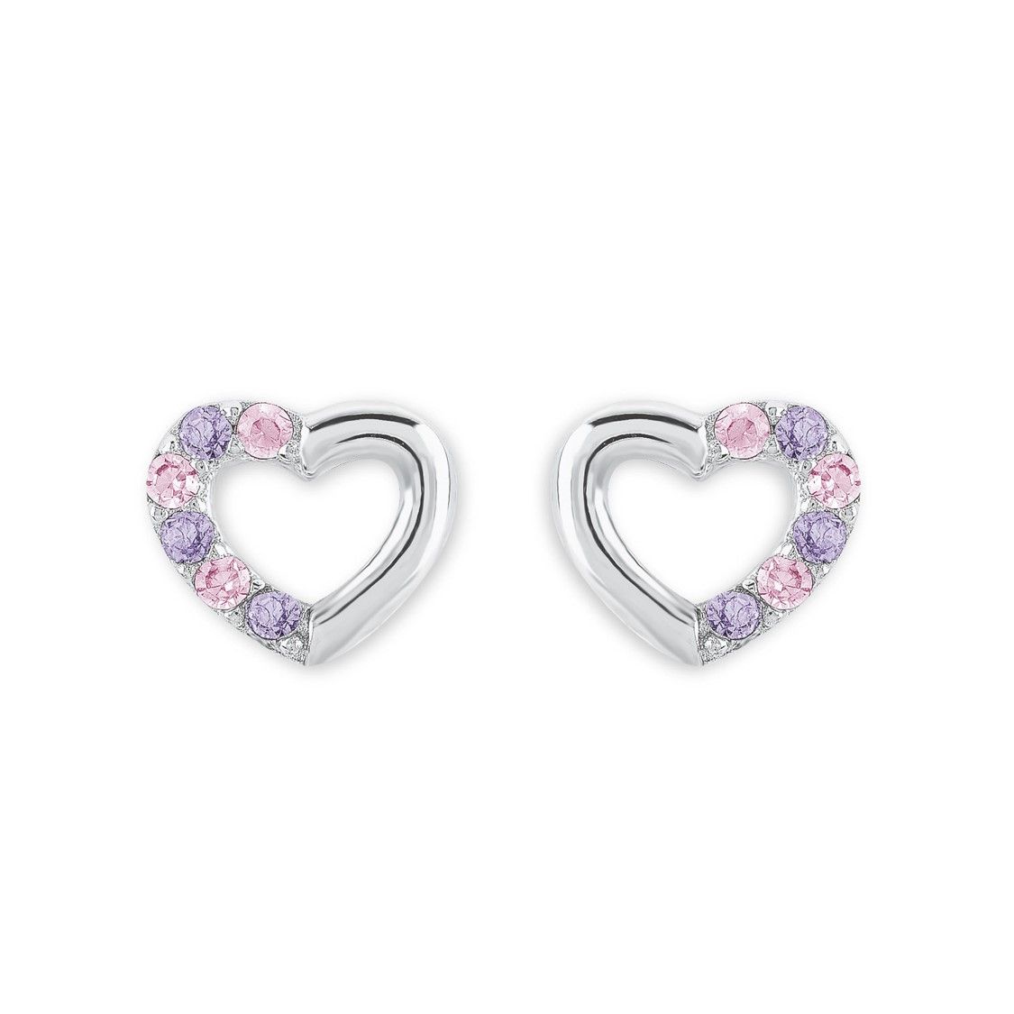 Lillifee Mädchen Ohrstecker 2021106 Herz Silber 925
