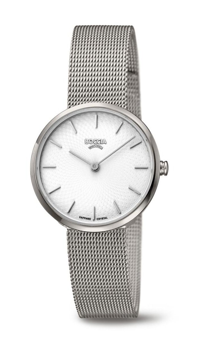 Boccia Damen Armbanduhr 3279-08 Trend Reintitan mit Edelstahl-Milanaiseband