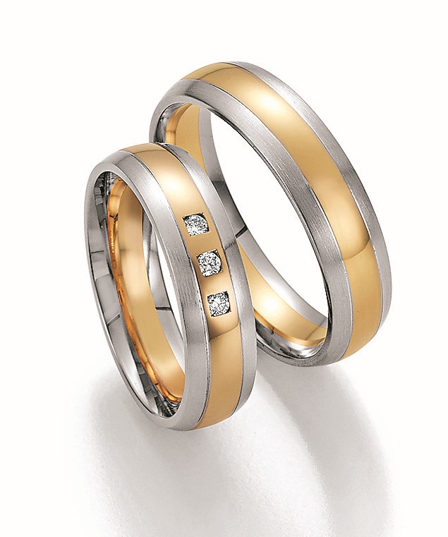 Eheringe Trauringe Honeymoon Solid II 66/34150 66/34160 Weißgold Gelbgold