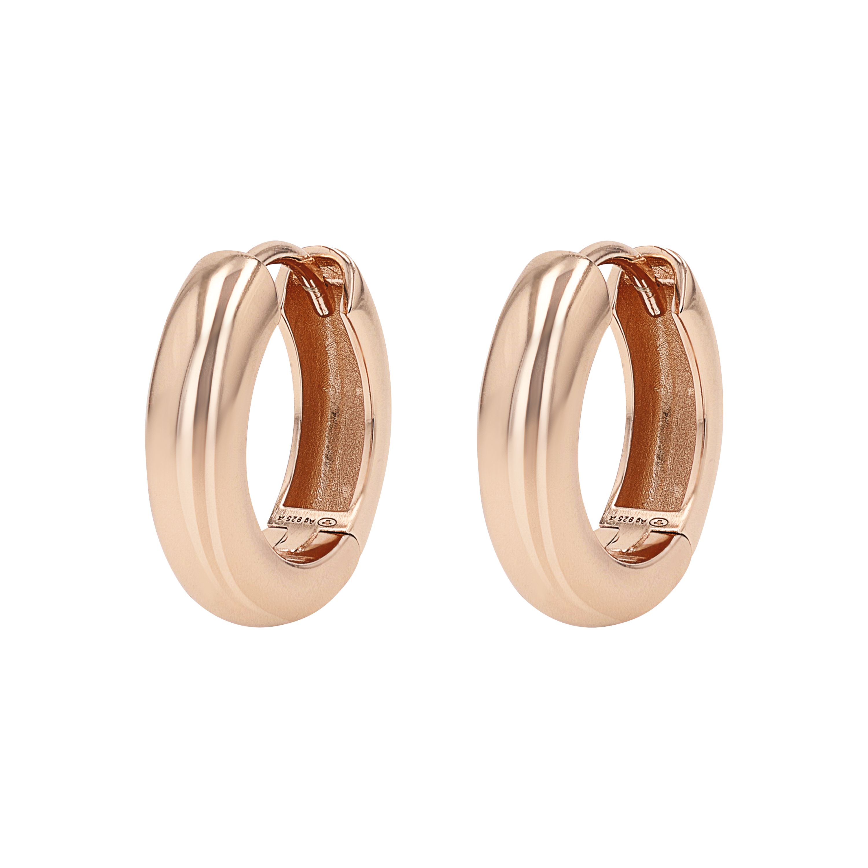 Tom Tailor Damen Creolen 2101242 Silber 925 rosévergoldet