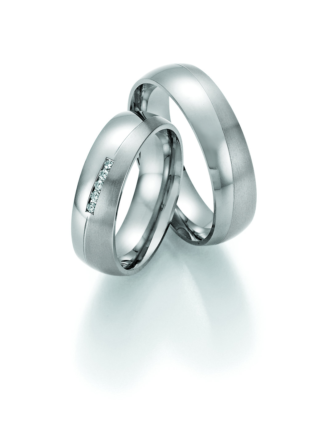 Eheringe Trauringe White Style Titan Evolution Brilliant 77-20170 / 77-20180