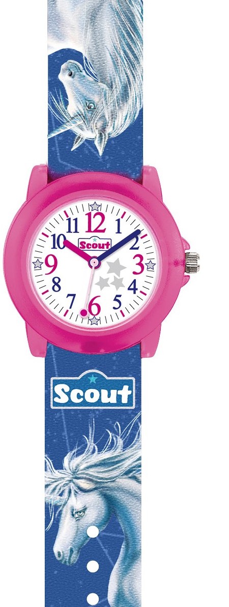 Scout Crystal 280305023 Kinderuhr Einhorn lila