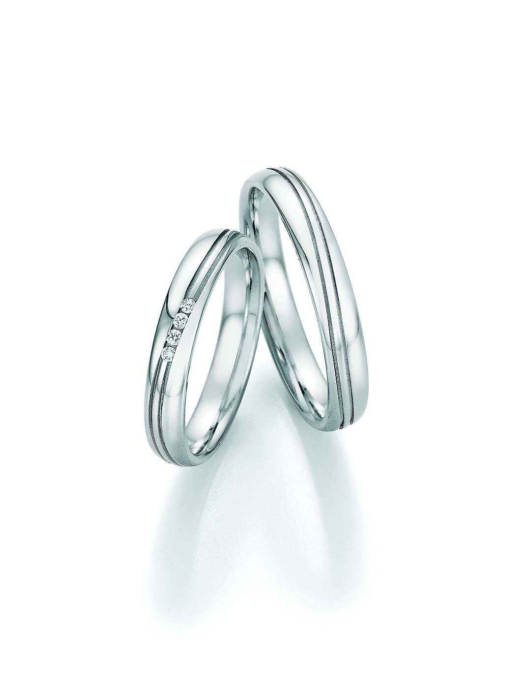 Eheringe Trauringe White Style Steel Basics 88-22110 / 88-22120