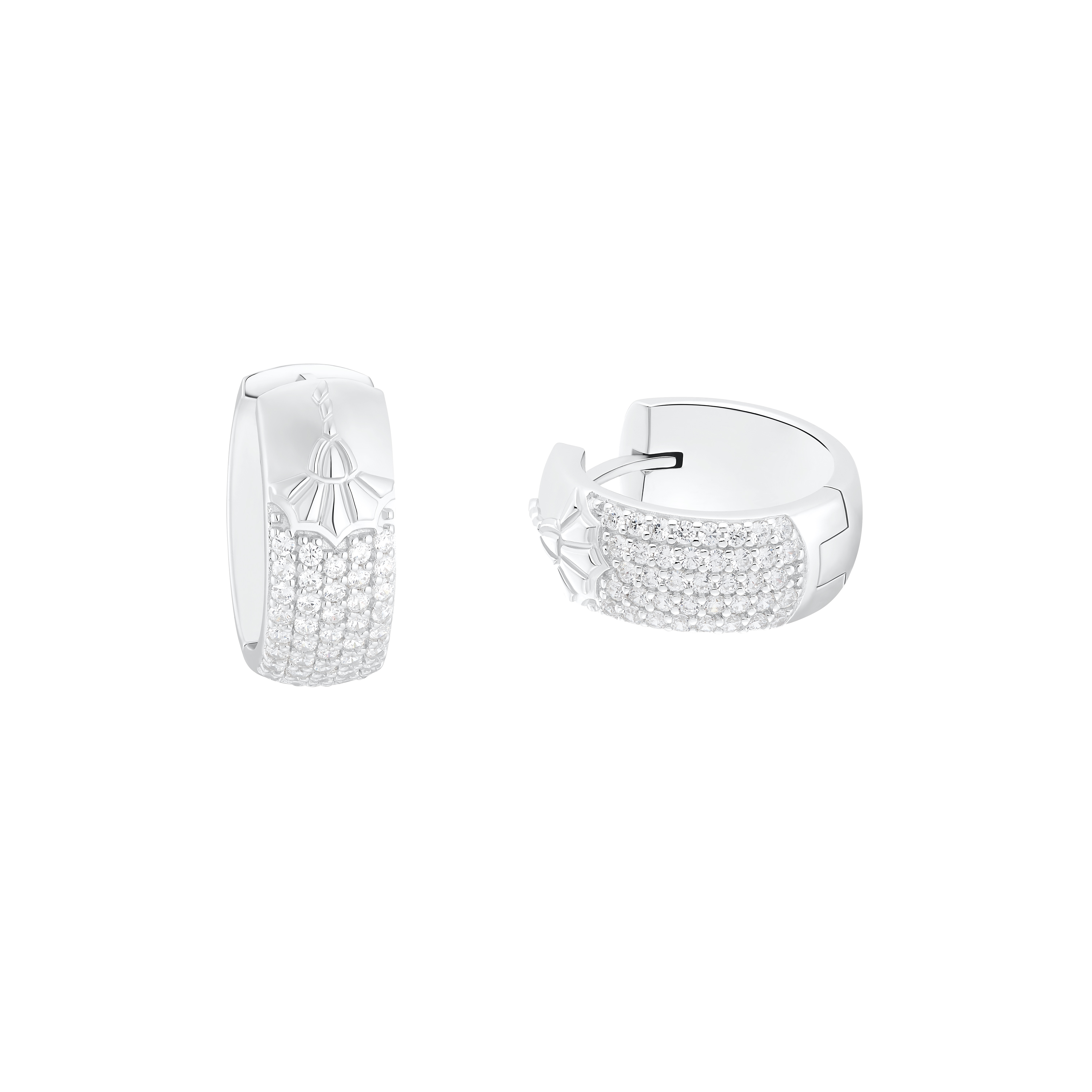 JOOP! Damen Creolen 2036787 Zirkonia Silber 925 