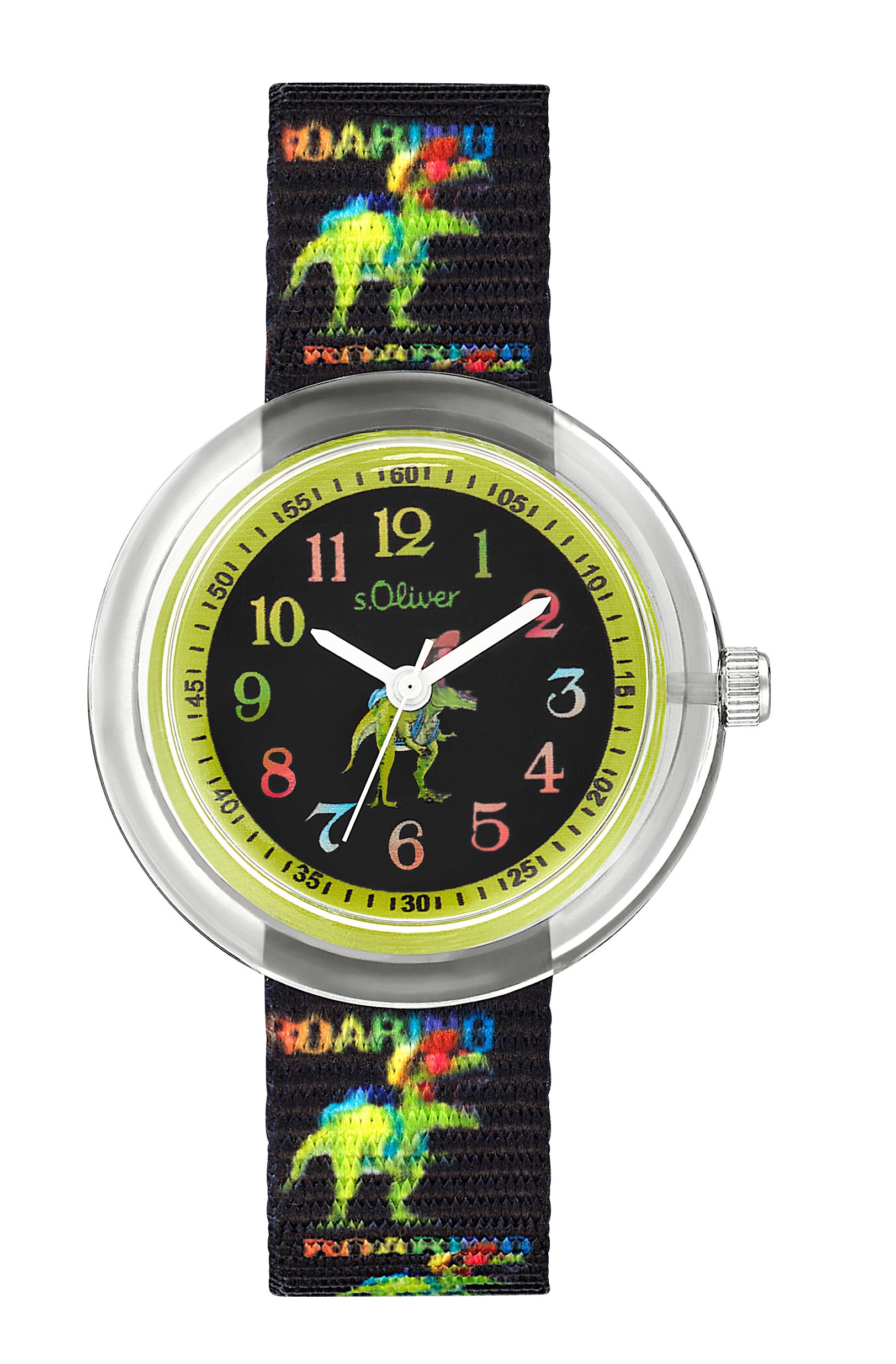 s.Oliver Jungen Armbanduhr 2037723 Textilband Dino