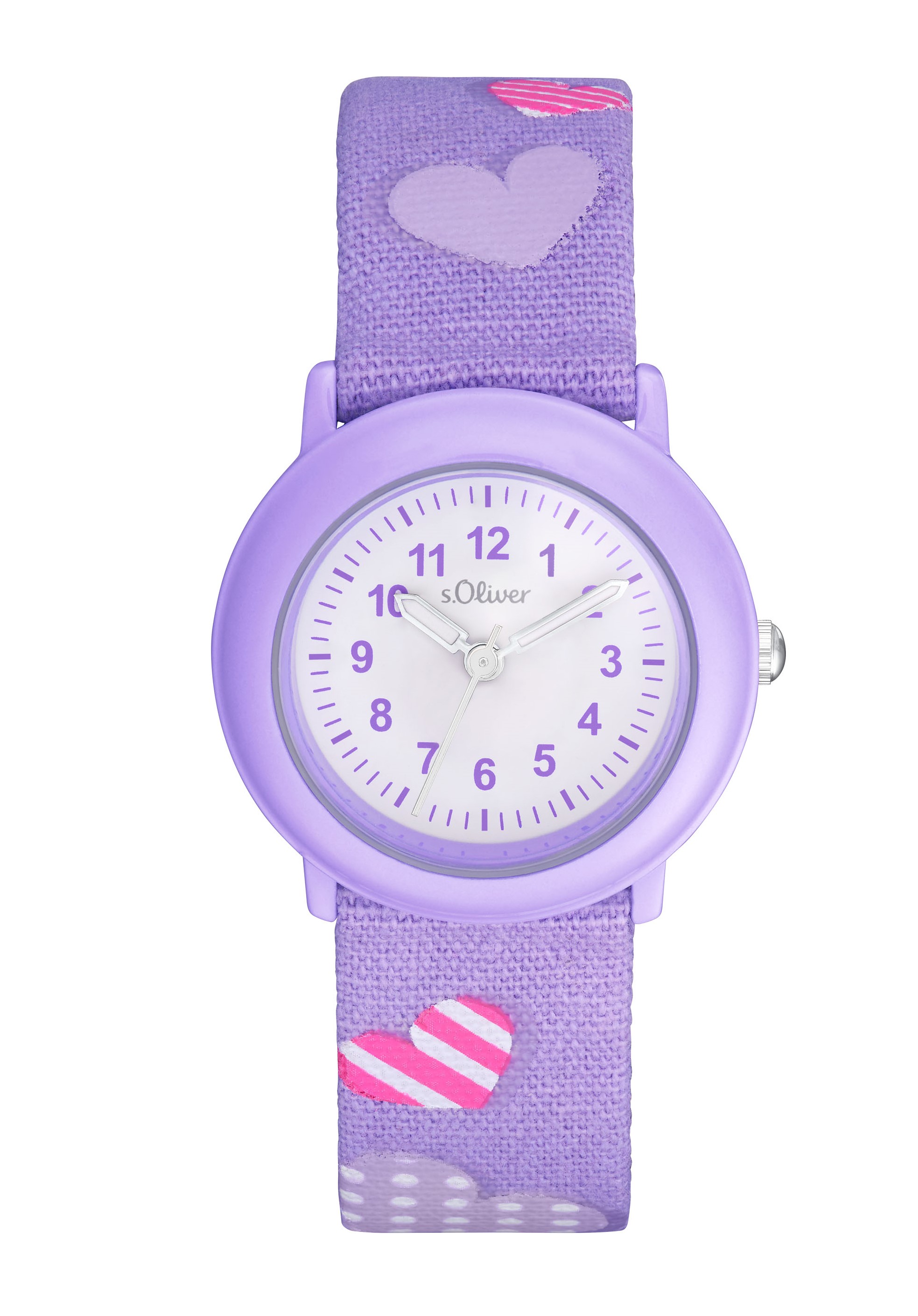 s.Oliver Kids Armbanduhr 2036750 Textilband lila