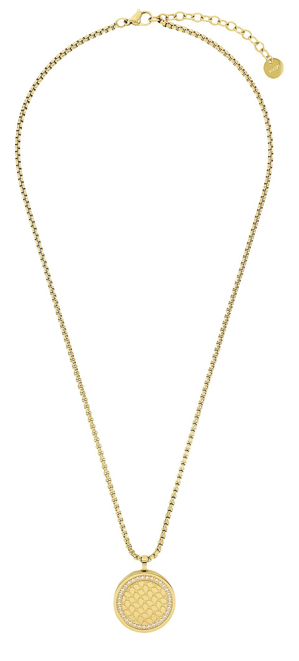 Joop! Damen Halskette 2100961 Edelstahl gelbgold IP synth. Zirkonia