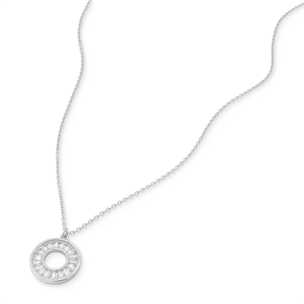 Tom Tailor Damen Halskette 2101806 mit Anhänger Silber 925 synth. Zirkonia 