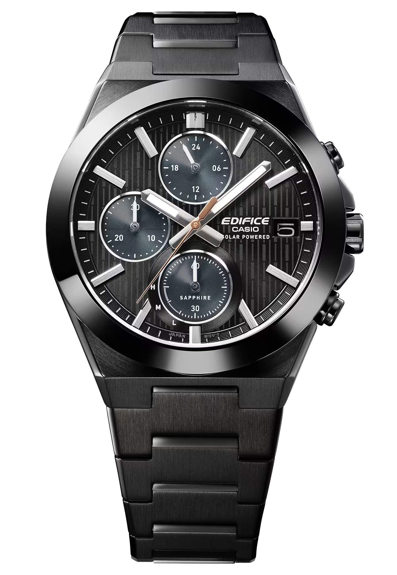 Casio Armbanduhr Edifice EFS-S650DC-1AEF Solar Chronograph schwarz