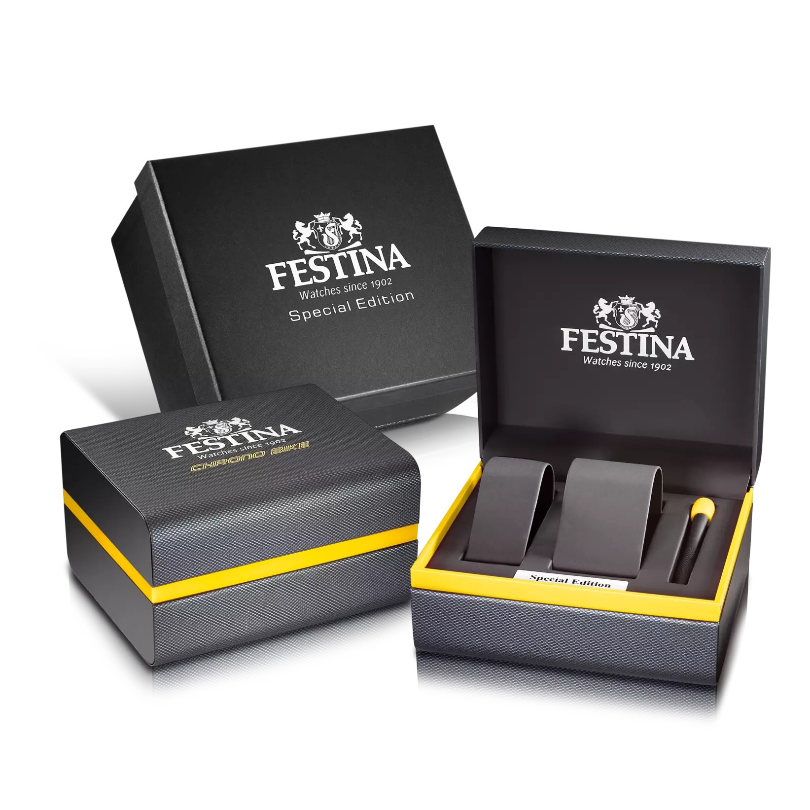 Festina Herren Armbanduhr Chrono Bike F20673/1 Edelstahl schwarz IP
