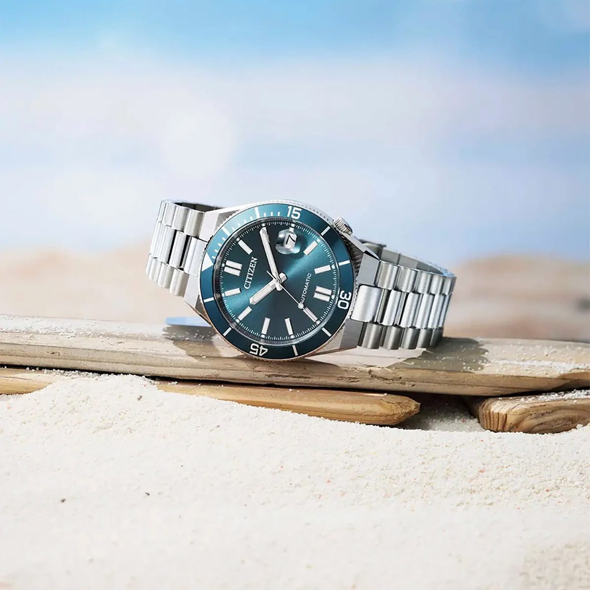 Citizen Herren Armbanduhr NJ0231-56L Tsuyosa Shore Automatik Edelstahl