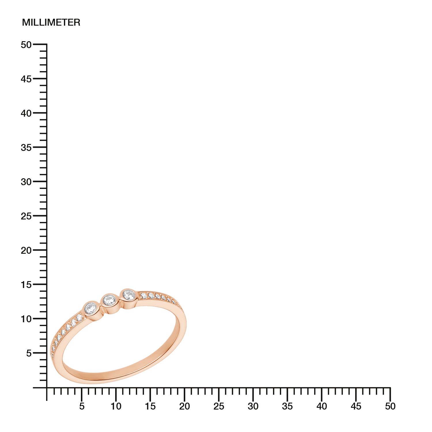 s.Oliver Damen Ring 2026103 Silber rosevergoldet Zirkonia