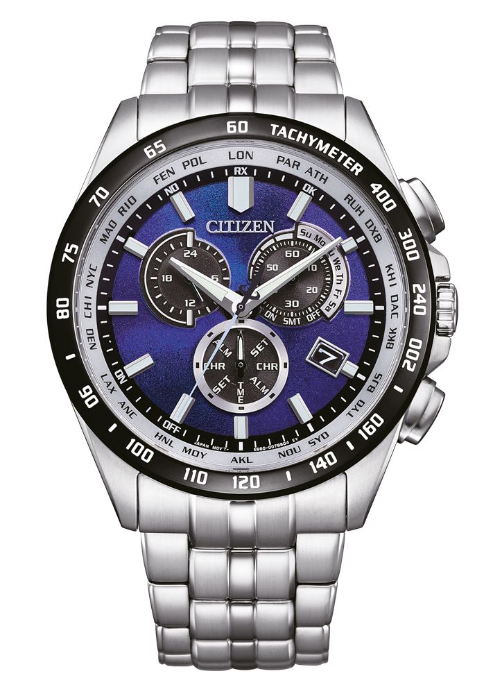 Citizen Herren Chronograph CB5874-81L UNITE with BLUE Funk Solar Eco Drive Limited Edition