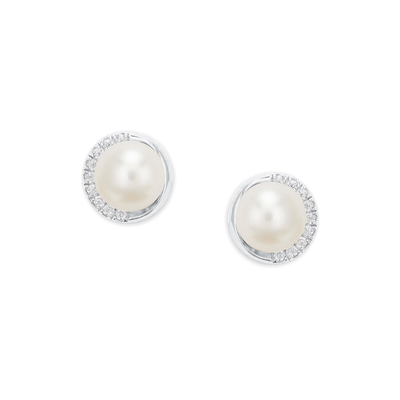 s.Oliver Damen Ohrstecker 2022749 Perle Silber