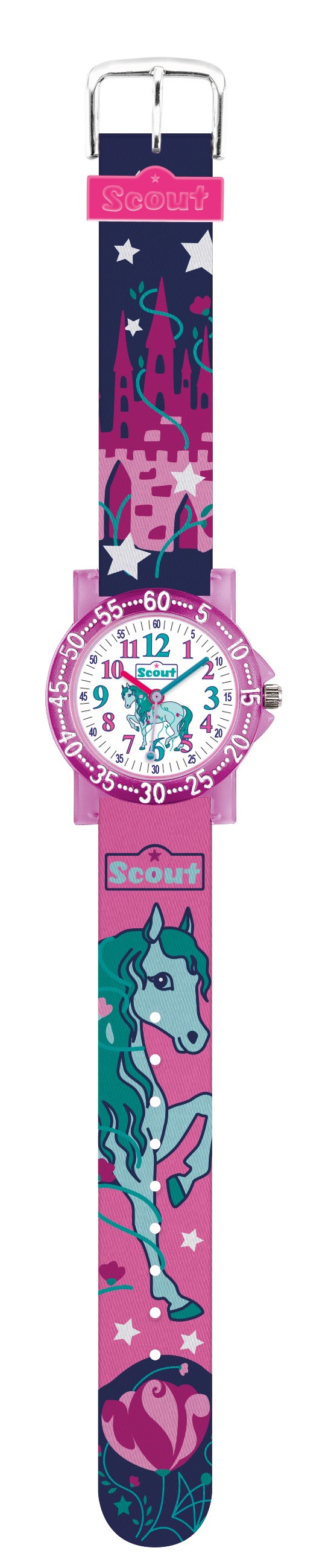 Scout Kinder Armbanduhr 280375031 The IT-Collection Pferd, Schloss