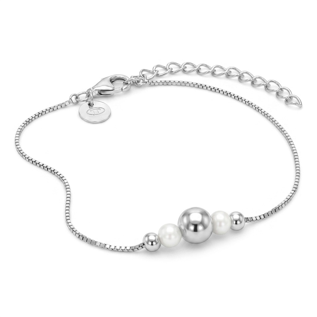 Tom Tailor Damen Armband 2101814 Silber 925 mit Süßwasserzuchtperlen 