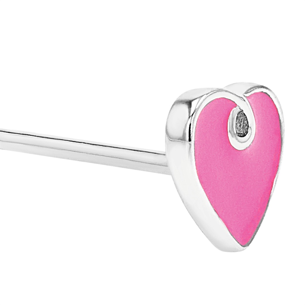 Lillifee Mädchen Ohrstecker 2101027 Herz pink Silber 925
