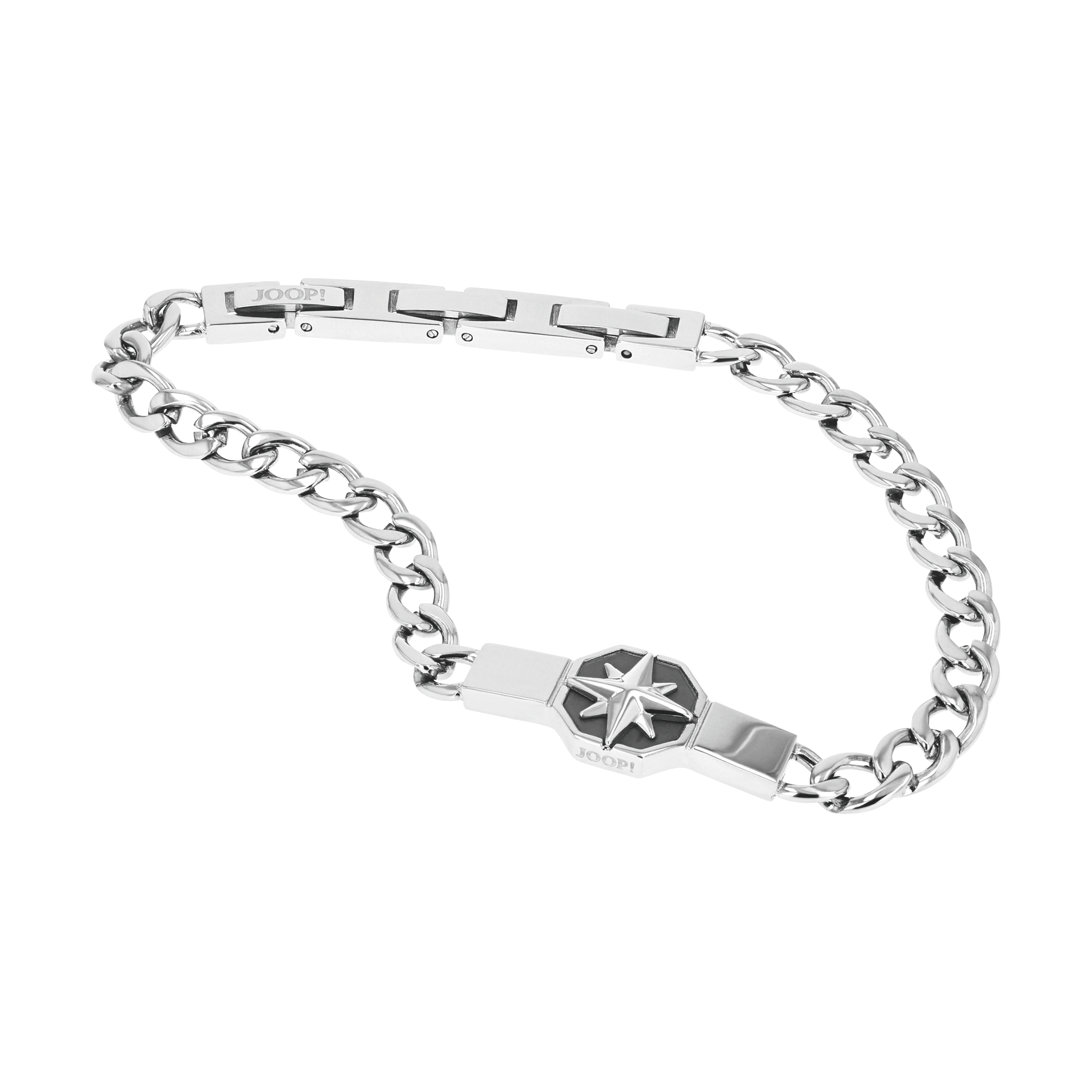 Joop! Herren Armband 2100989 mit Kompassmotiv Edelstahl IP Gun