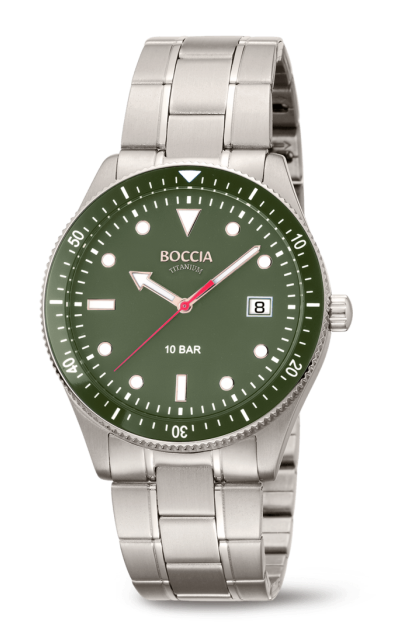 Boccia Herren Armbanduhr 3664-05 Classic Titan
