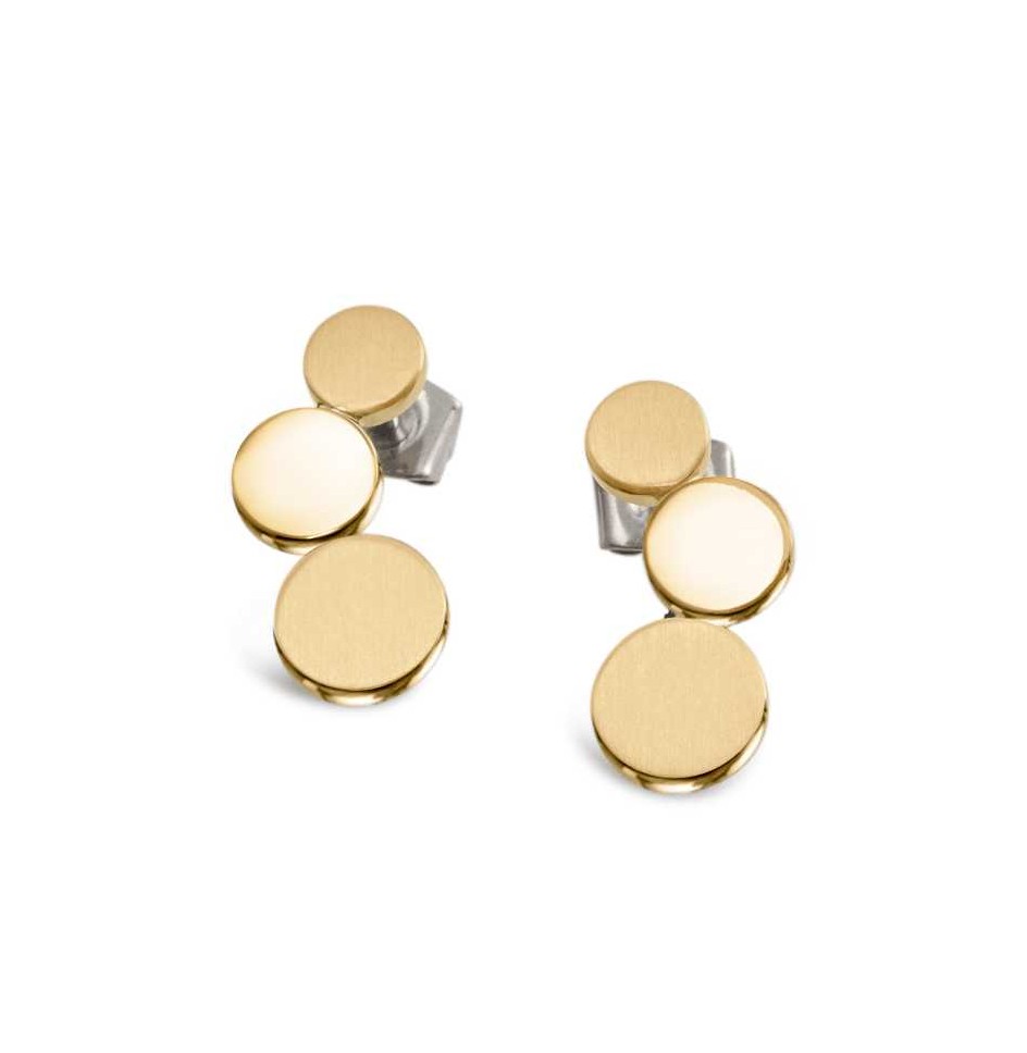 Boccia Damen Ohrstecker 05040-02 Titan goldplattiert