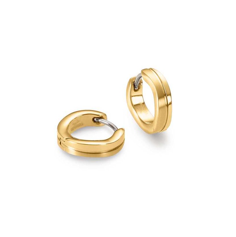 Boccia Damen Creolen 0563-06 Titan goldplattiert