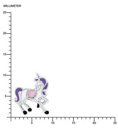 Lillifee Mädchen Ohrstecker 2034216 Silber Einhorn Rosalie