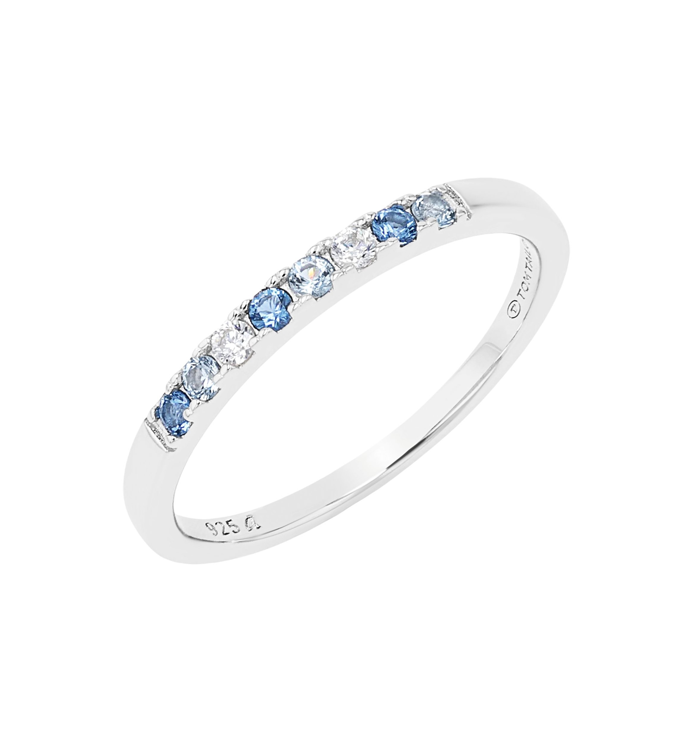 Tom Tailor Damen Ring 2101265 2101266 2101267 2101268 Silber 925 synth. Zirkonia blau weiß