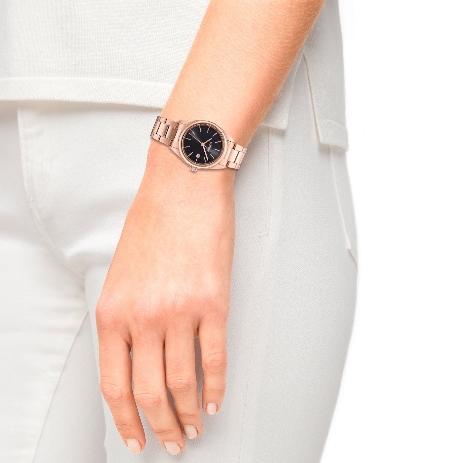 s.Oliver Damen Armbanduhr 2033533 Edelstahl IP rosé
