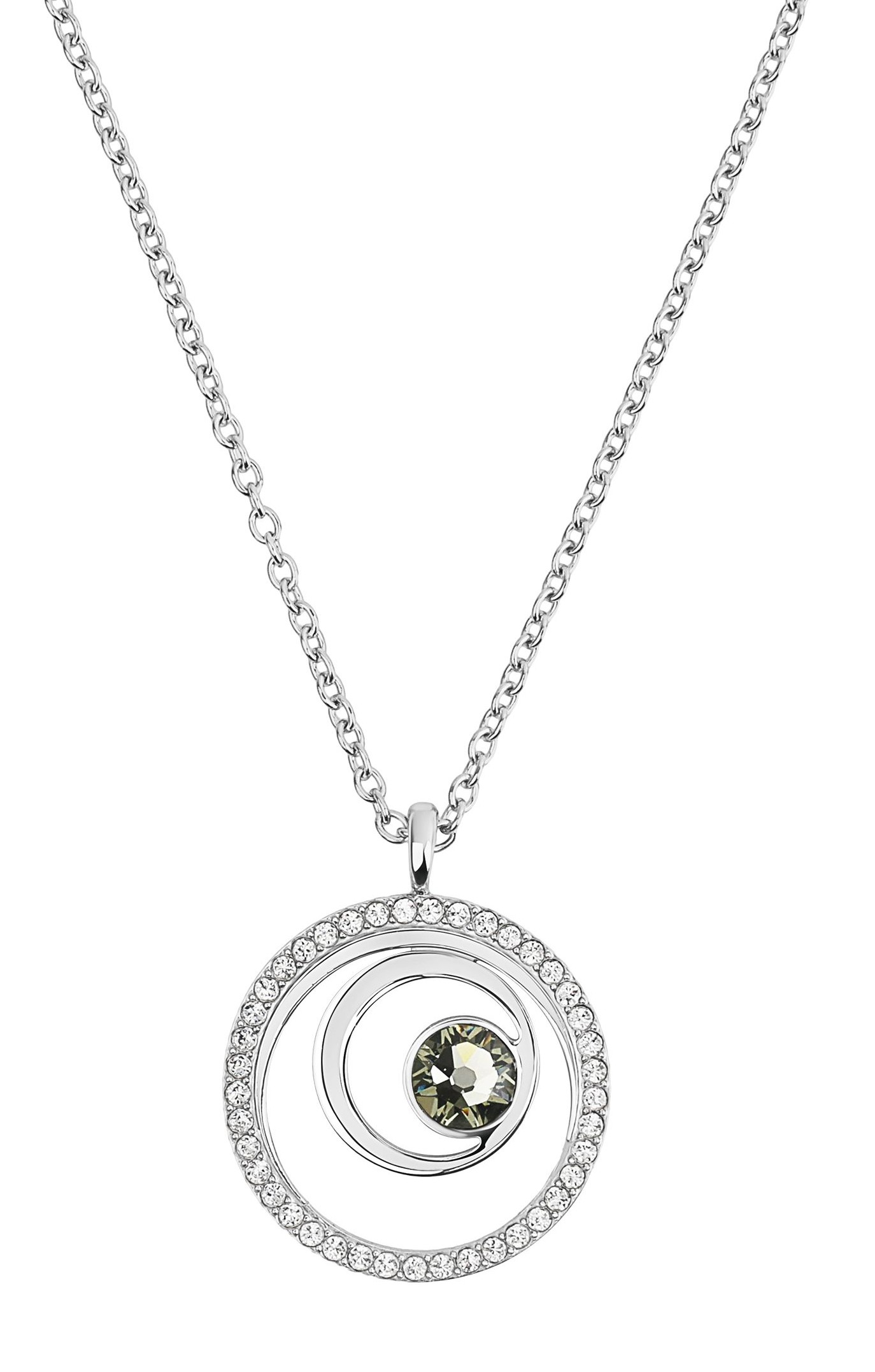 Tom Tailor Damen Halskette 2101387 Edelstahl mit Kristallglas-Steinen
