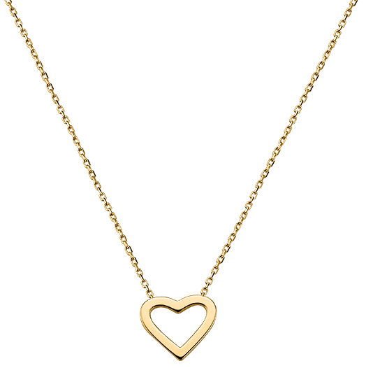 Trends Damen Halskette G3-00201C Herz Gold