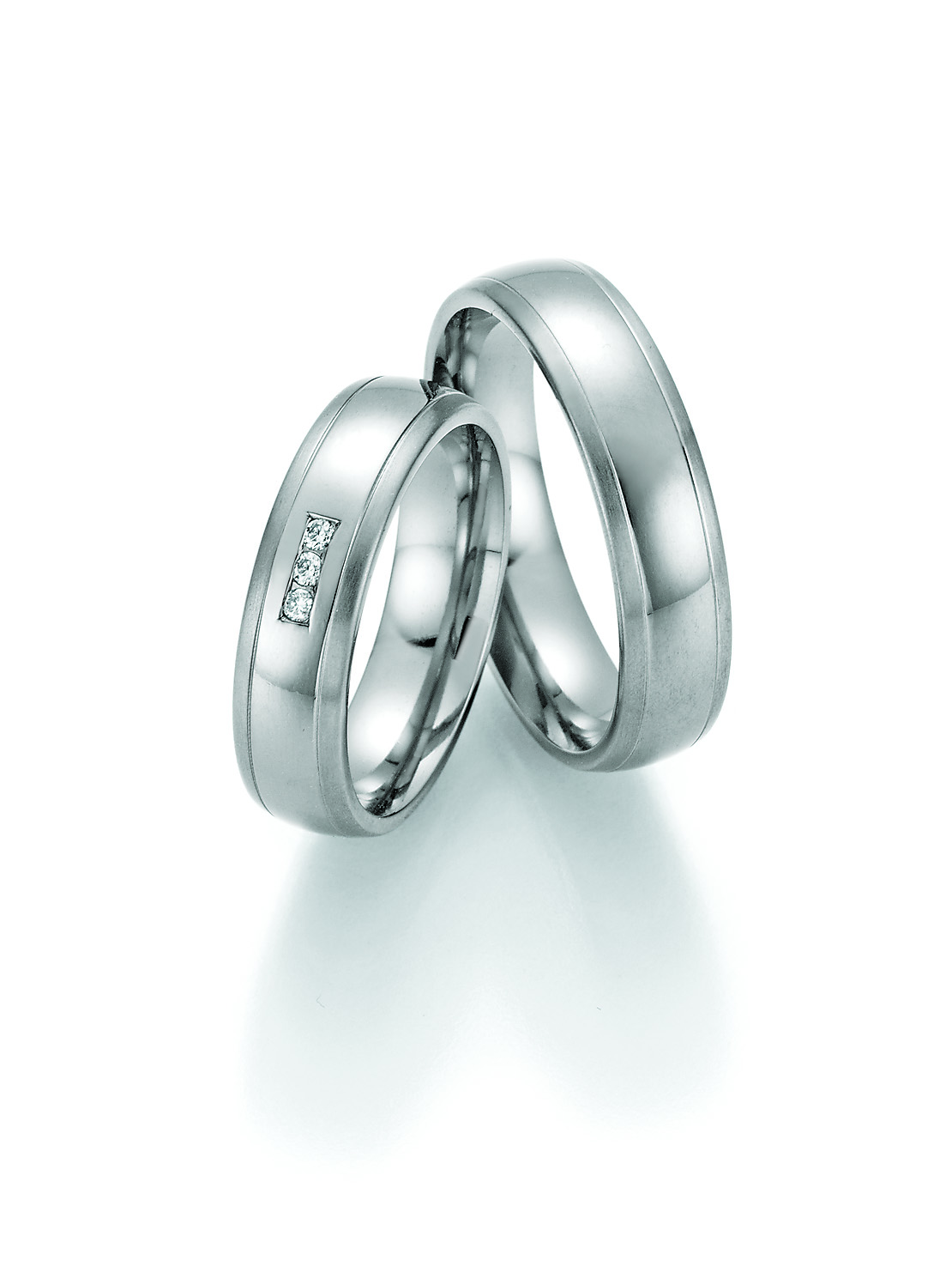 Eheringe Trauringe White Style Titan Evolution Brilliant 77-20050 / 77-20060