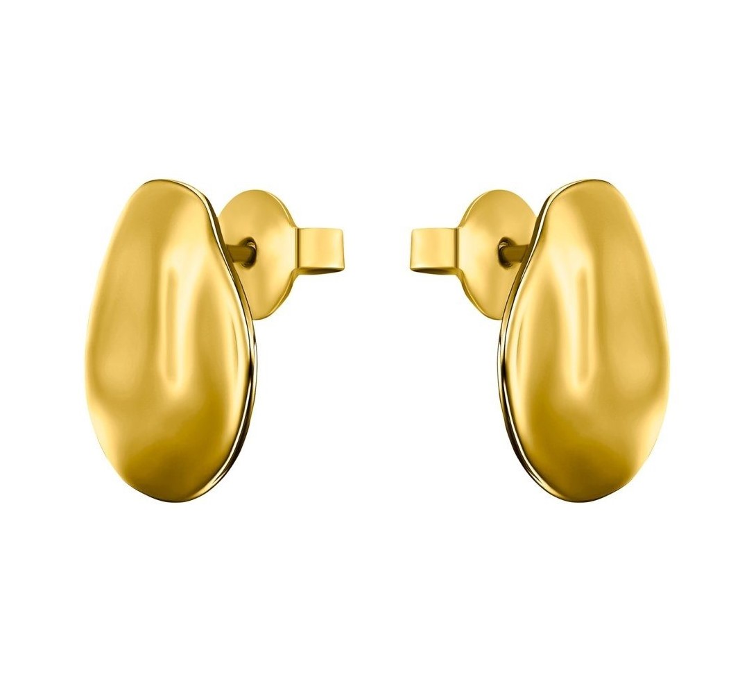 s.Oliver Damen Ohrstecker 2033899 Edelstahl IP gold