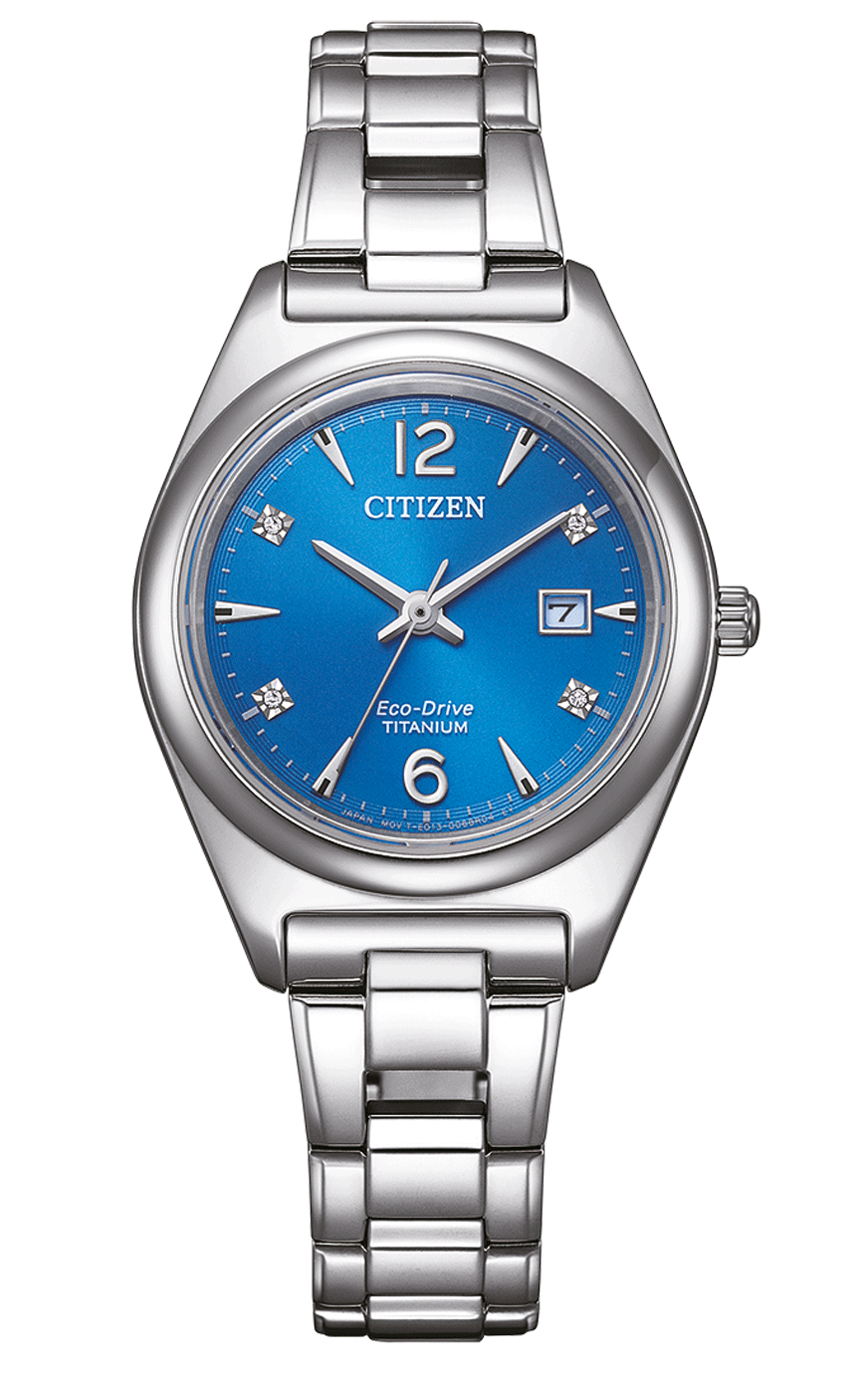 Citizen Damen Armbanduhr EW2601-81L Solar Eco Drive Titanium