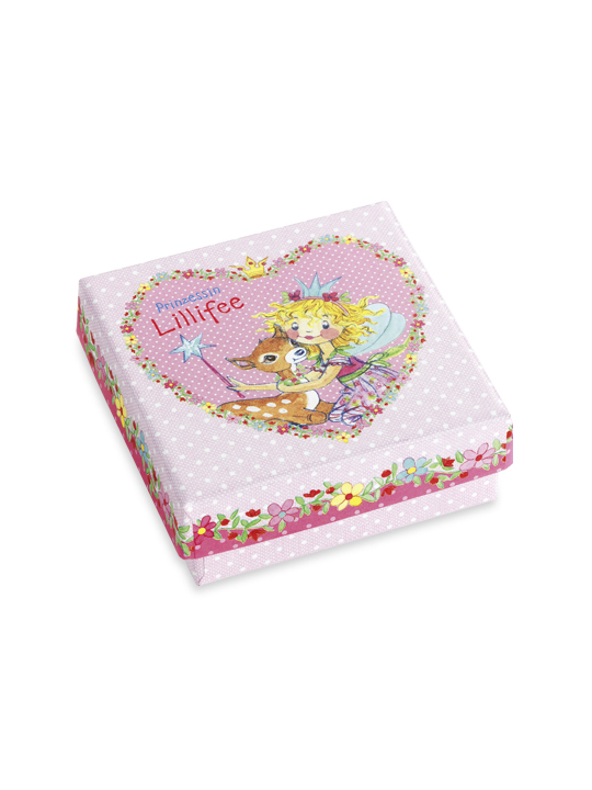 Lillifee Mädchen Ohrstecker 2036441 Herz Silber 925 Emaille lila 