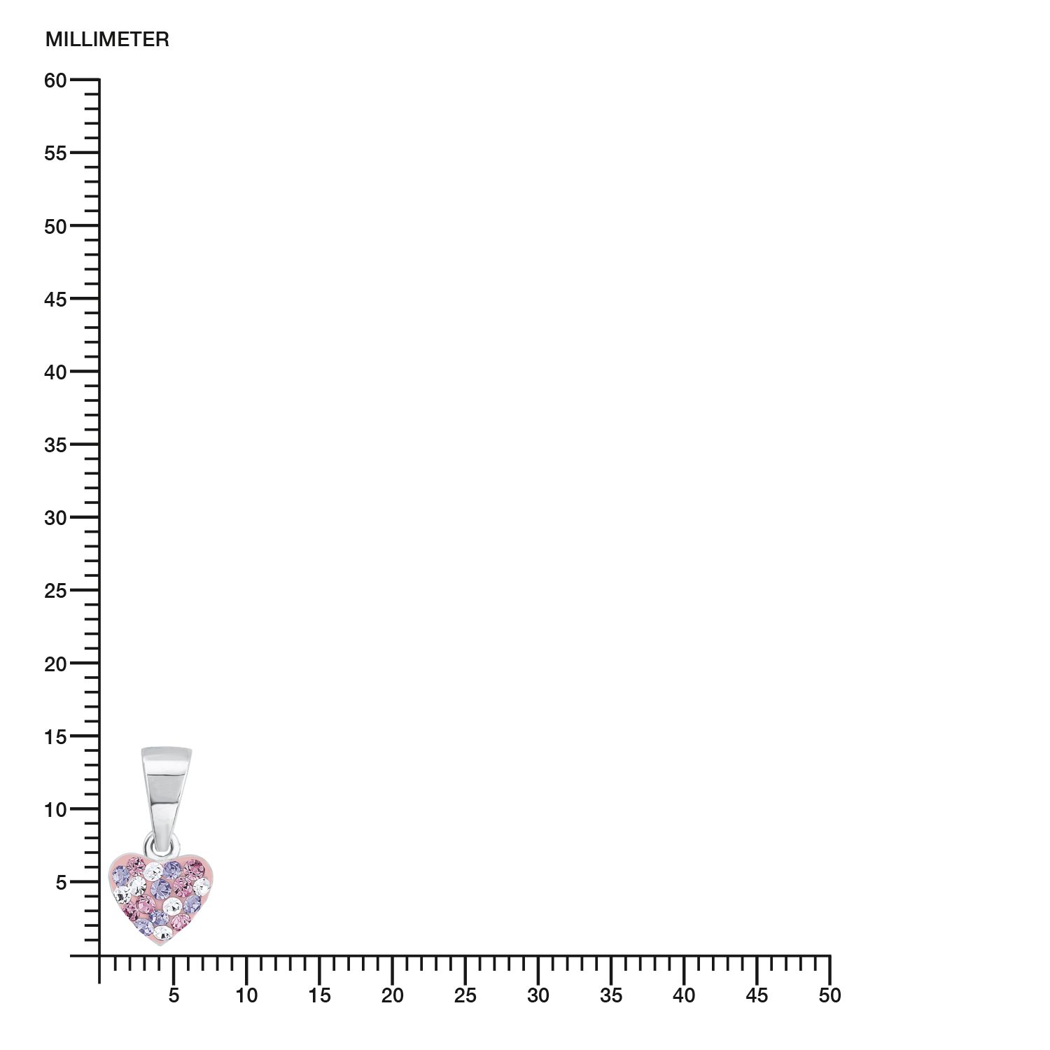 Lillifee Halskette 2013171 Silber Herz rosa
