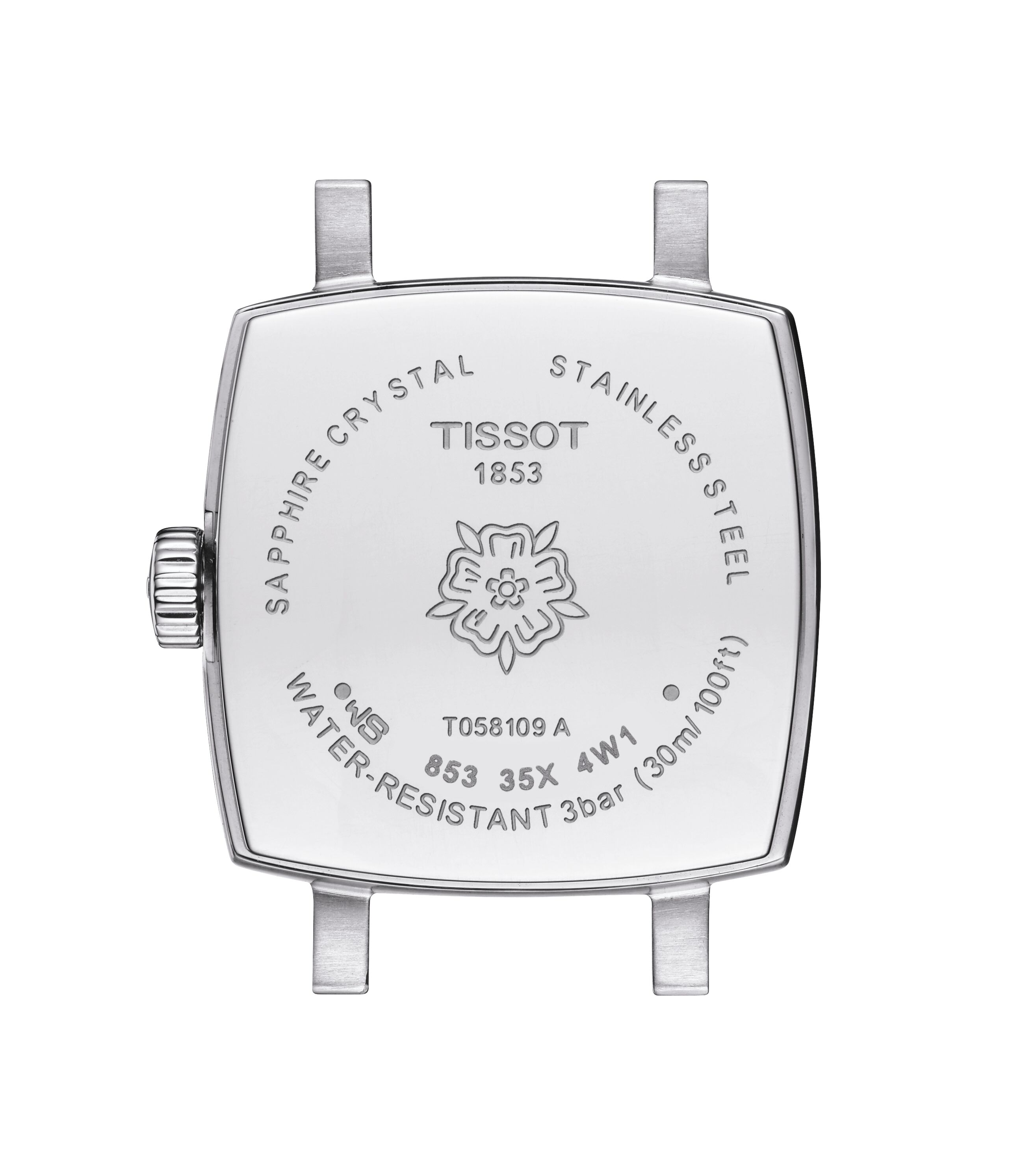Tissot Damen Armbanduhr T058.109.11.036.01 Lovely Square 20x20mm Edelstahl und Diamantbesatz