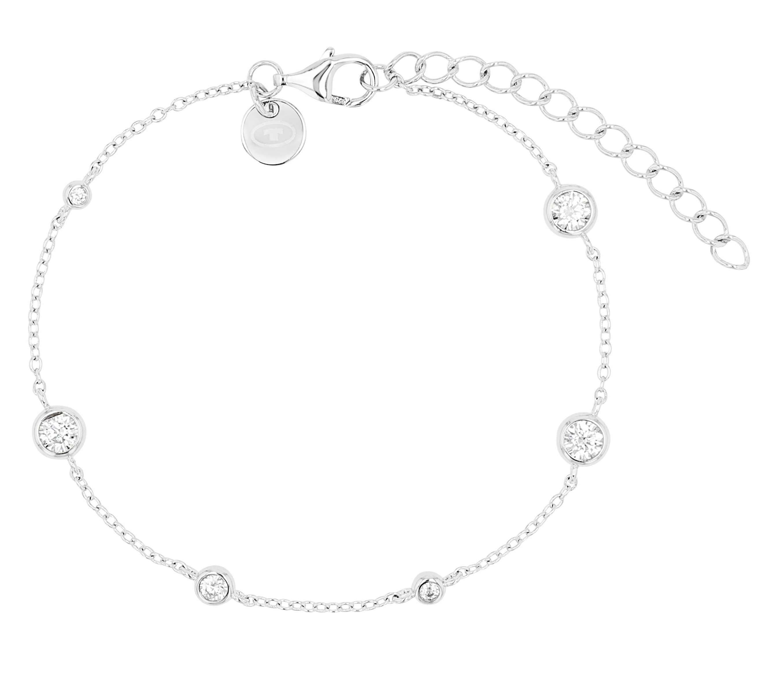 Tom Tailor Damen Armband 2101235 Silber 925 synth. Zirkonia