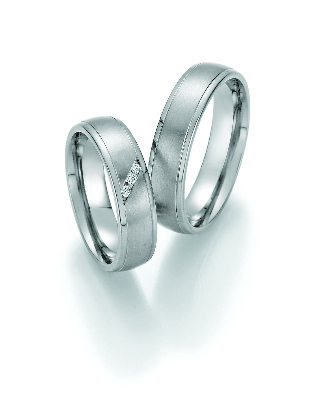 Eheringe Trauringe White Style Titan Evolution Brilliant 77-20030 / 77-20040