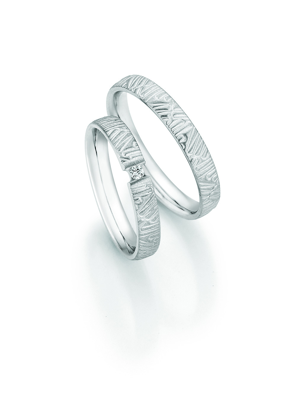 Eheringe Trauringe White Style Silver Legends 55-33070 / 55-33080