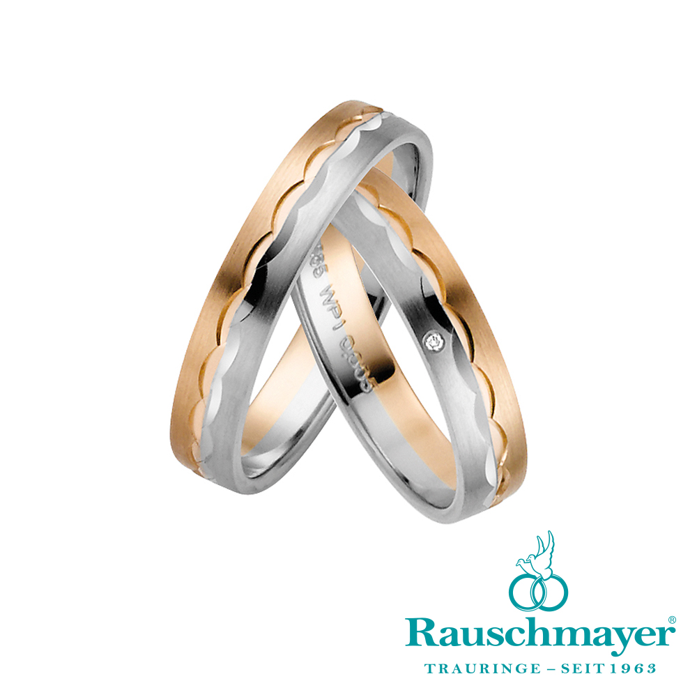 Eheringe Trauringe Rauschmayer Easy Pair 10-50838 11-50838 Palladium Roségold