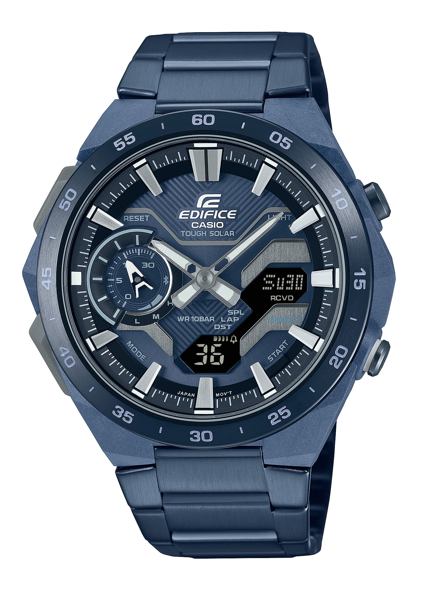 Casio Herren Armbanduhr Edifice Windflow ECB-2200CB-2AEF Bluetooth Smart Solar